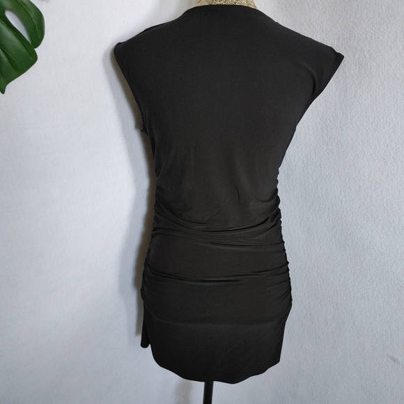 White House Black Market Side Ruched Dress - Picture 3 of 5